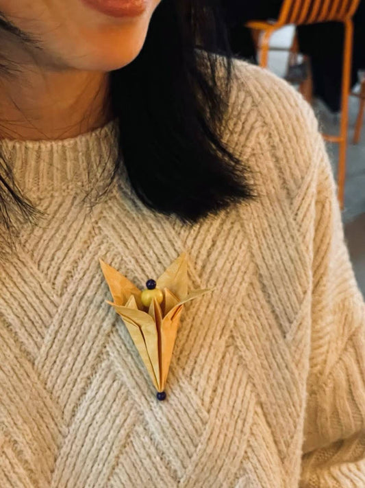 Origami brooch